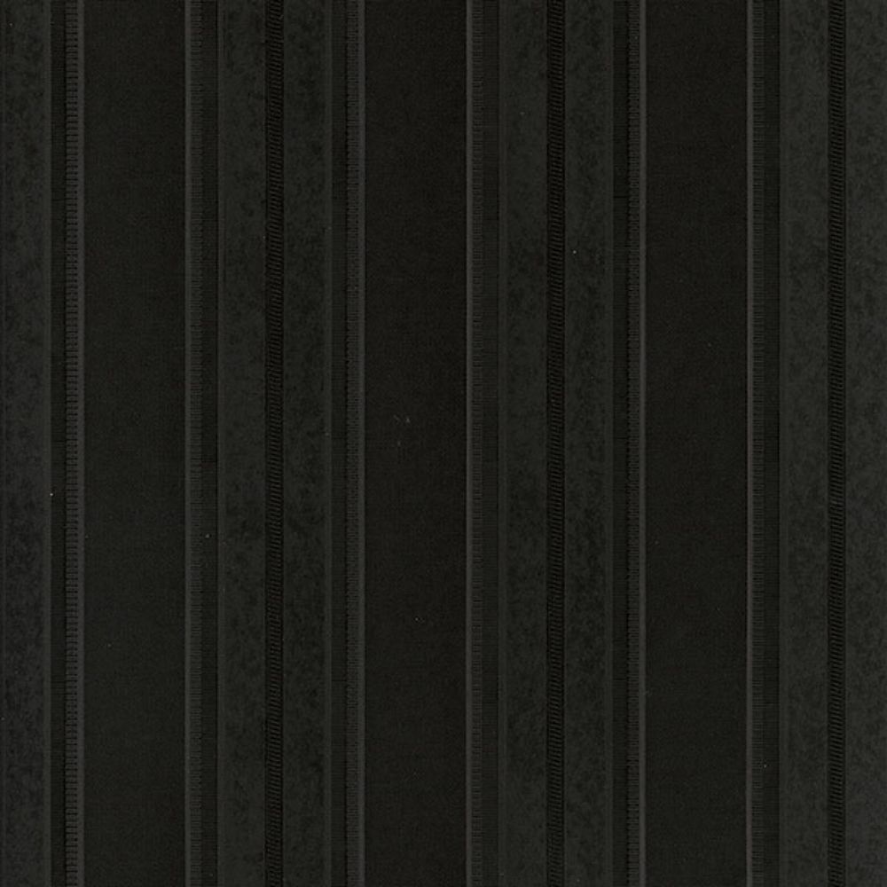 Patton Wallcoverings SB37907 Simply Silks 4 Classic Stripe Emboss Wallpaper in Black